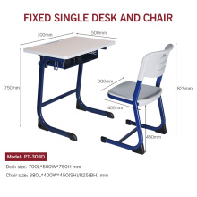 Одиночный школьный стол и школьный стул